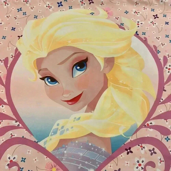 Disney’s Frozen Ana and Elsa standard size pillow case EUC - Picture 4 of 5